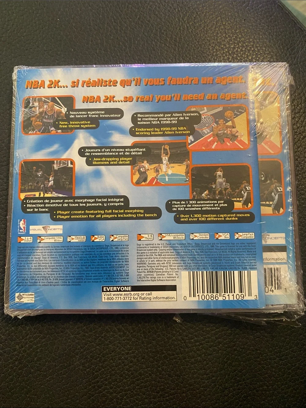 Sega Sports NBA 2K (Sega Dreamcast, 1999) NEW